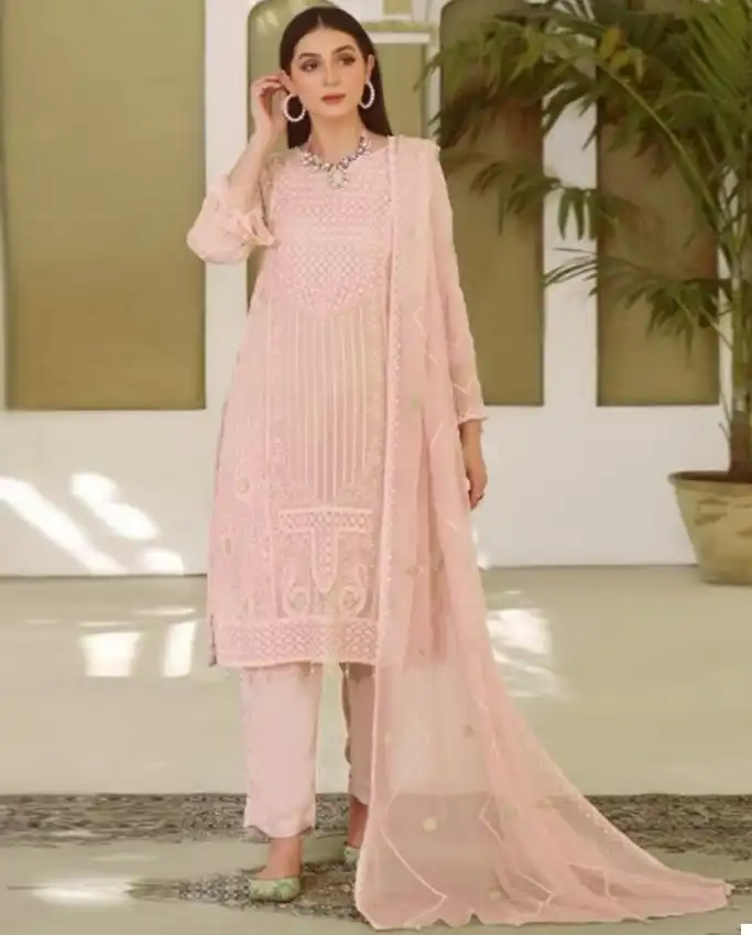 Hoor Tex H 172 Faux Georgette Wholesale Pakistani Salwar Suit