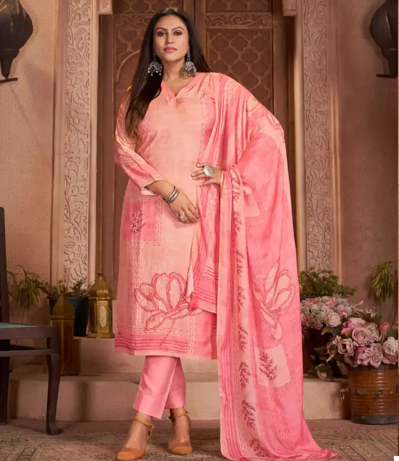 Ibiza Humraahi Pure Bambarg Muslin Digital Print Wholesale Fancy Salwar Suit Catalog