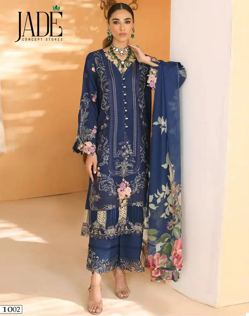 Jade Chevron Exclusive Super Hit Collection Heavy Cotton Pure Heavy Lawn Cotton Wholesale Pakistani Salwar Suit Catalog