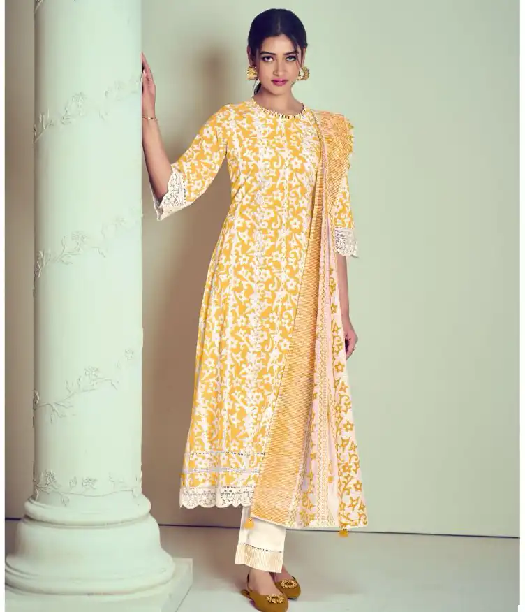 Jayvijay Aakruti 3170 Pure Cotton Block Print Wholesale Fancy Salwar Suit Catalog