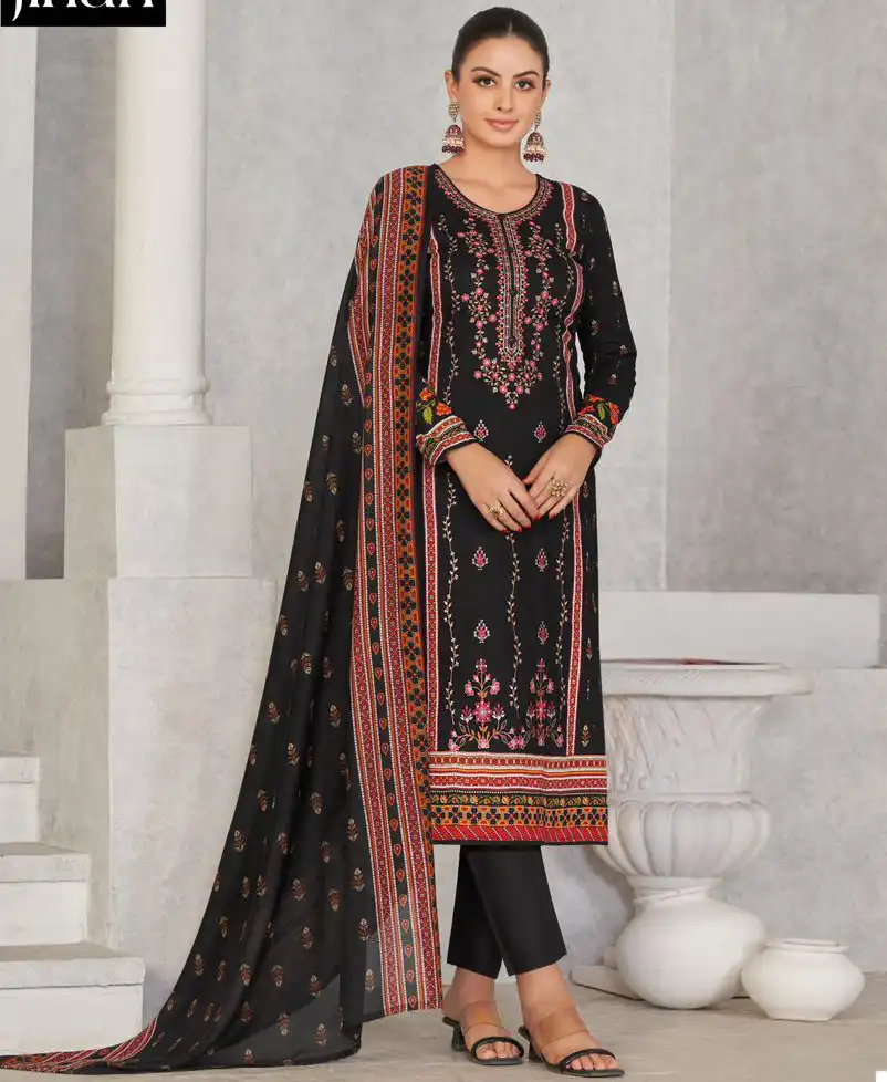 Jihan Scarlet Lawn Vol 2 Pure Lawn Print Wholesale Pakistani Salwar Suit Catalog