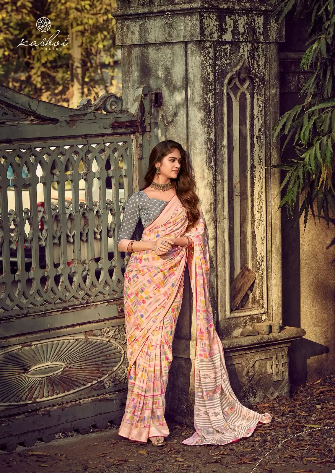 Kashvi Creation Cindrella Viscose Georgette Wholesale Fancy Sarees Catalog - Image 2