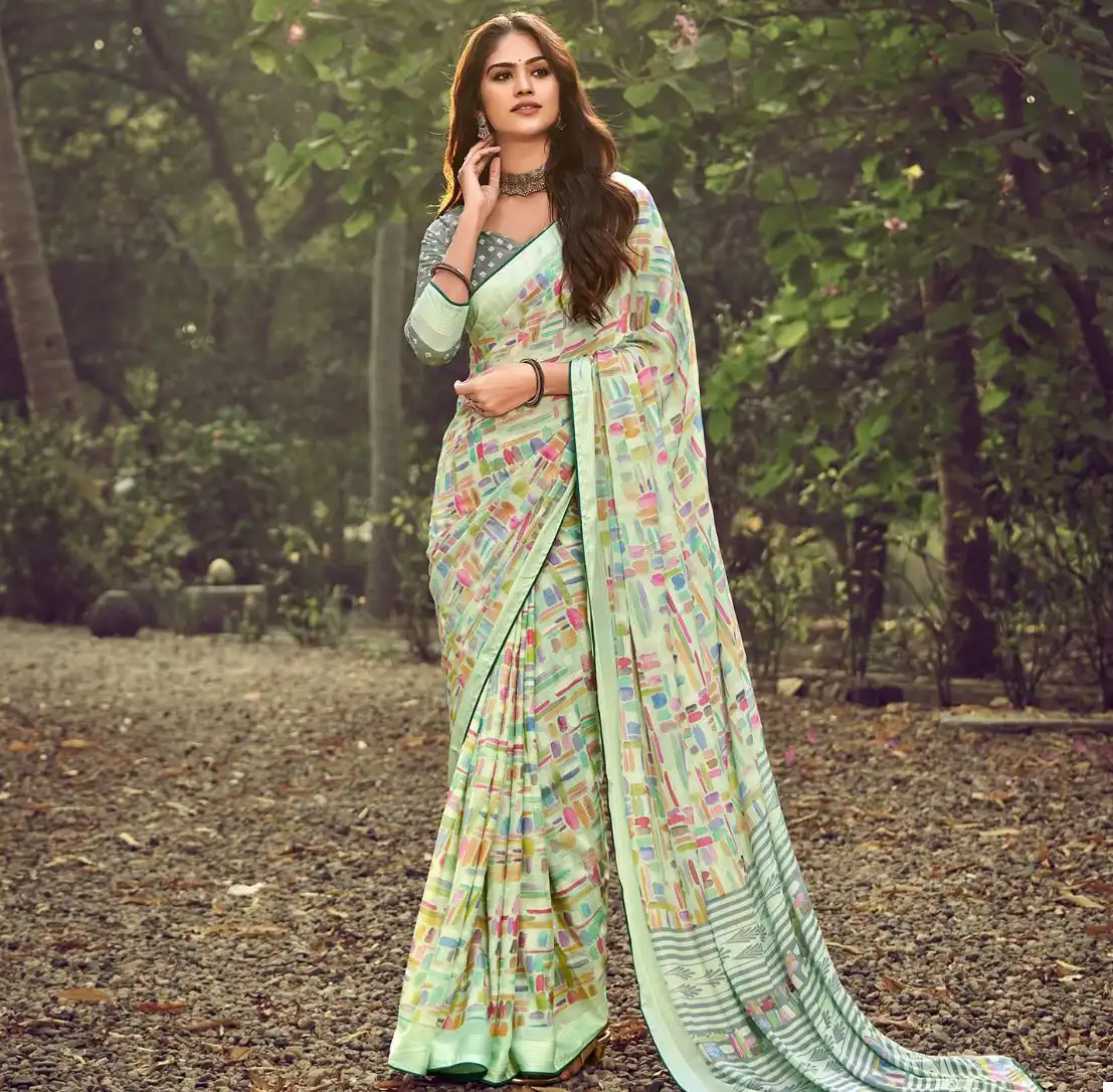 Kashvi Creation Cindrella Viscose Georgette Wholesale Fancy Sarees Catalog