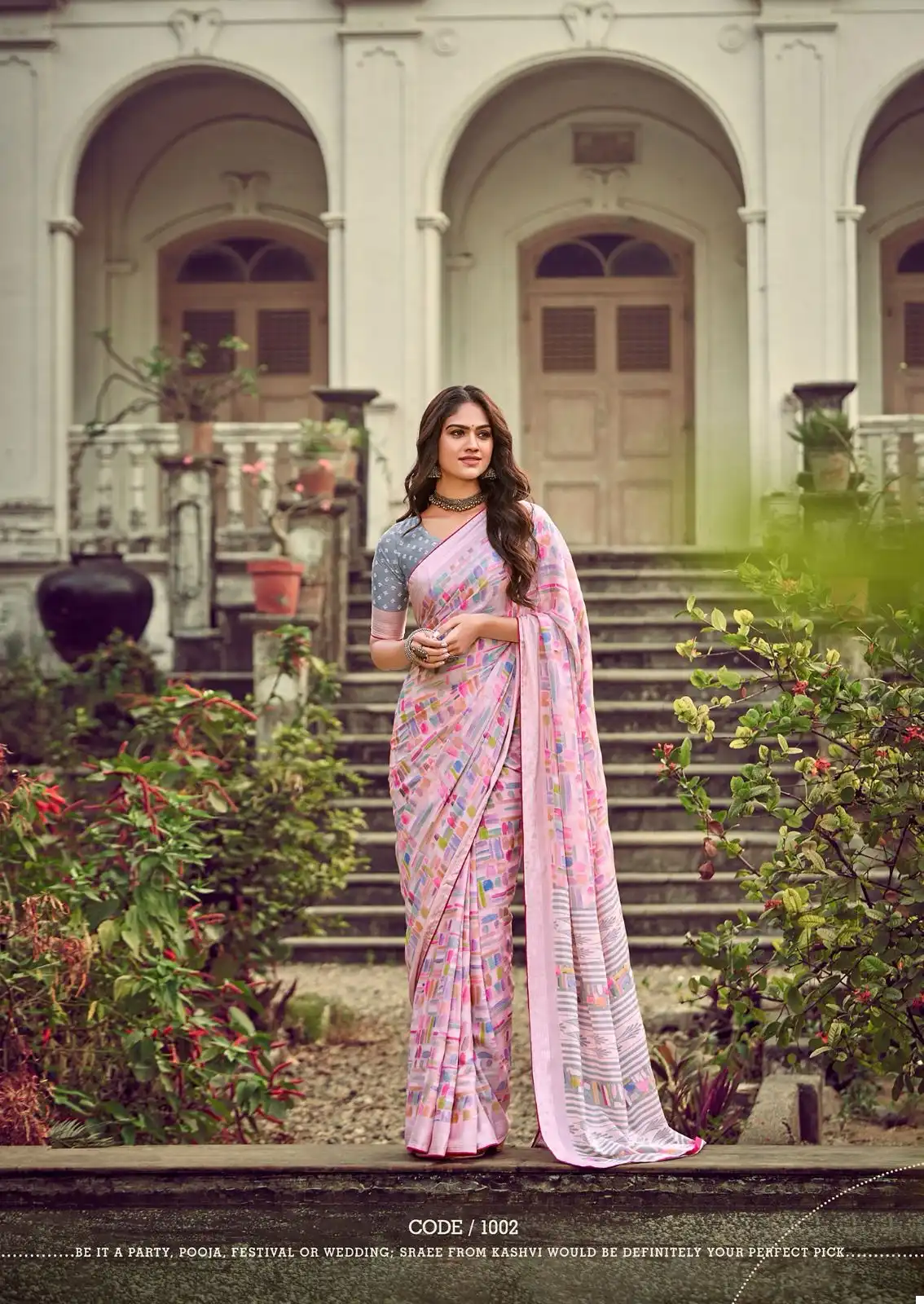 Kashvi Creation Cindrella Viscose Georgette Wholesale Fancy Sarees Catalog - Image 8