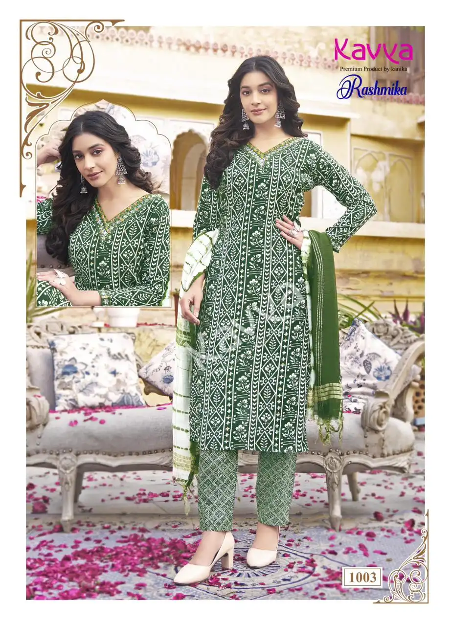 Kavya Rashmika Rashmika Vol 1 Straight Kurti Wholesale Readymade Salwar Suit Catalog — Wholesale Salwar Suits, Kavya wholesale from Surat — view 5