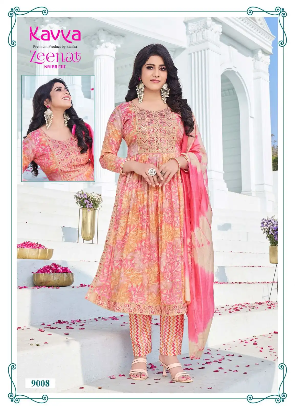 Kavya Zeenat Vol 9 Capsule Foil Print Wholesale Readymade Salwar Suit Catalog — Wholesale Salwar Suits, Kavya wholesale from Surat - Gallery Image 4
