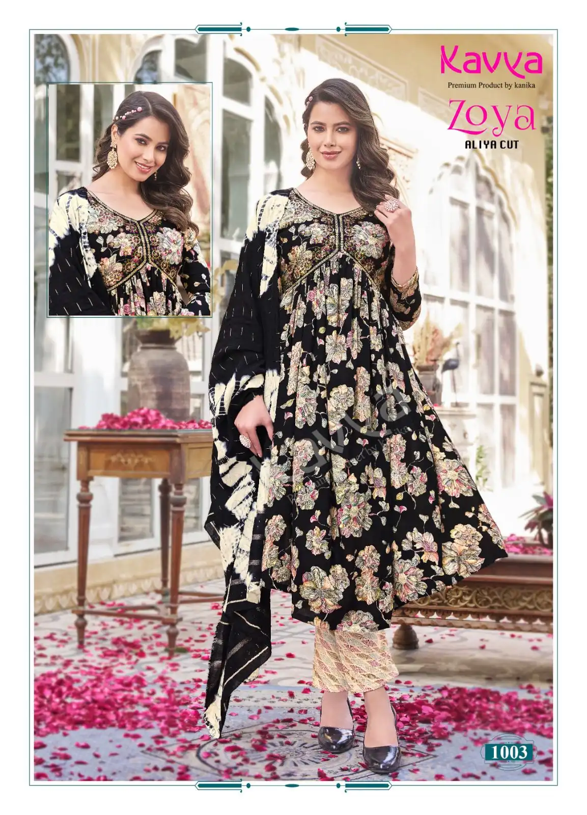 Kavya Zoya Vol 1 Premium Quality Rayon Foil Print Wholesale Readymade Salwar Suit Catalog — Wholesale Salwar Suits, Kavya wholesale from Surat - Gallery Image 10