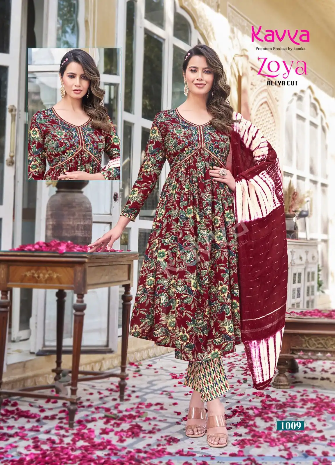 Kavya Zoya Vol 1 Premium Quality Rayon Foil Print Wholesale Readymade Salwar Suit Catalog — Wholesale Salwar Suits, Kavya wholesale from Surat - Gallery Image 5