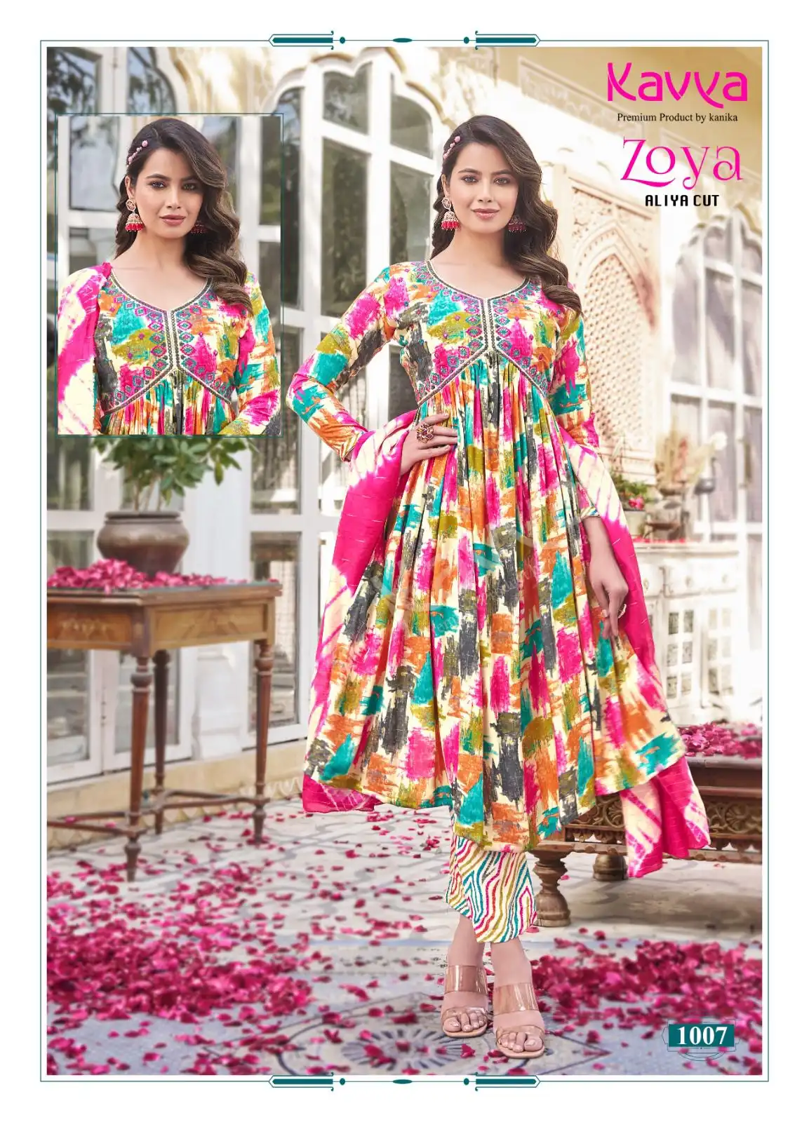 Kavya Zoya Vol 1 Premium Quality Rayon Foil Print Wholesale Readymade Salwar Suit Catalog — Wholesale Salwar Suits, Kavya wholesale from Surat - Gallery Image 6