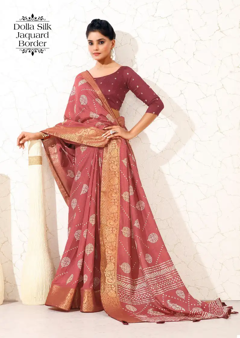 Kf Odhani 08 Dolla Silk Wholesale Fancy Sarees Catalog - Image 3