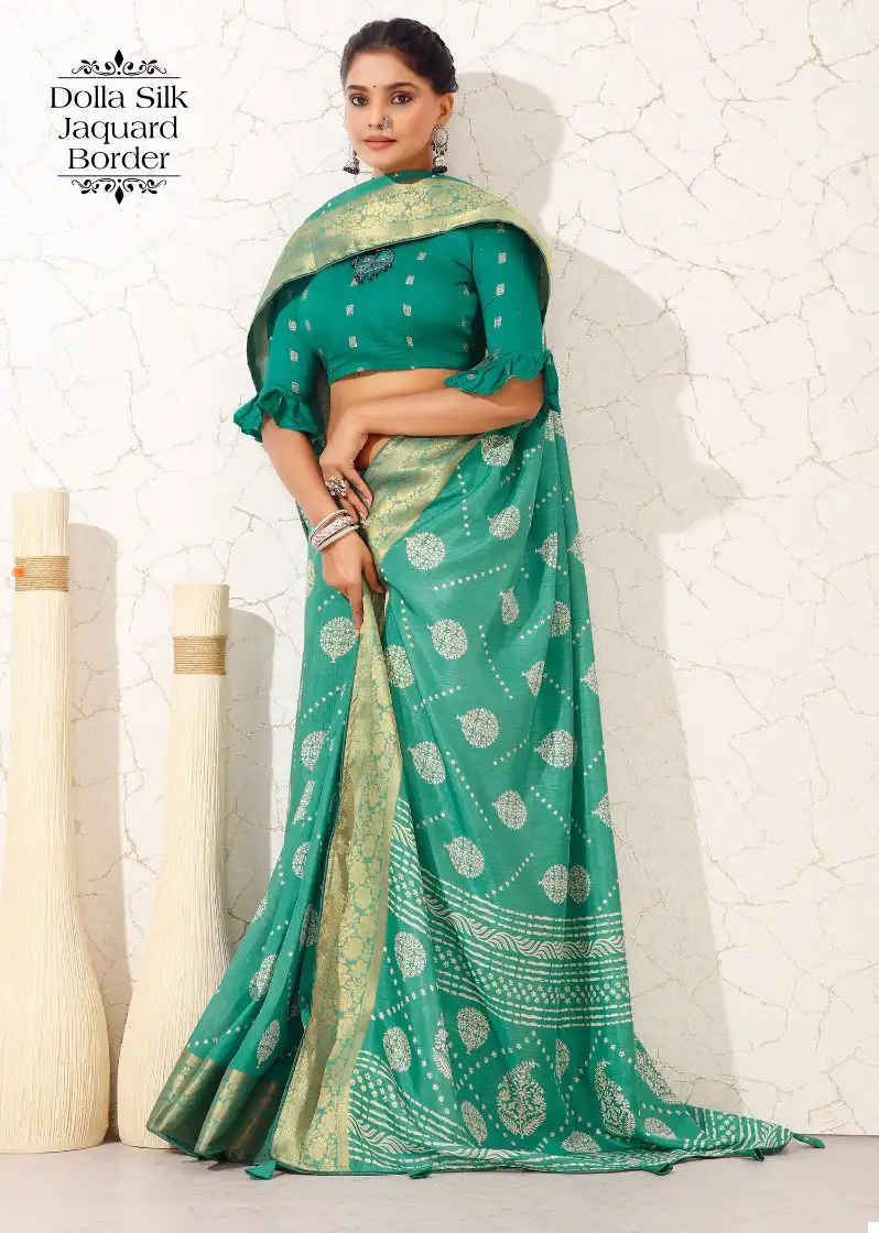 Kf Odhani 08 Dolla Silk Wholesale Fancy Sarees Catalog - Image 8