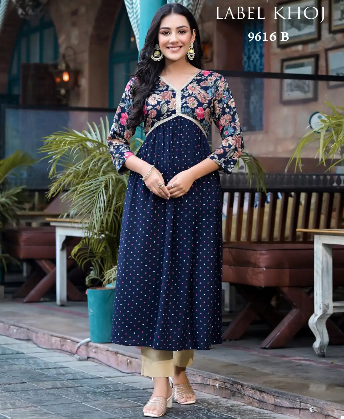 Khazana Suit Design No. 9615 & 9616 Heavy Rayon Wholesale Fancy Alia Kurti Catalog