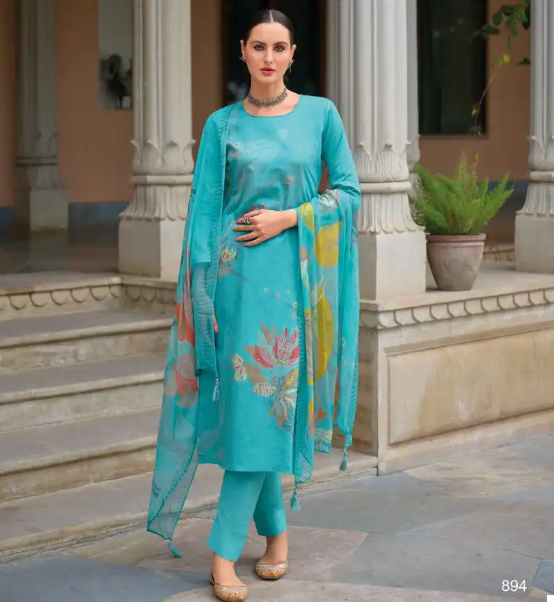 Kilory Trendz Rozana Pure Jamm Cotton Wholesale Fancy Salwar Suit Catalog