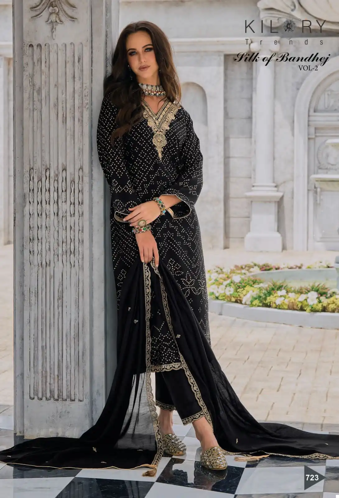 Kilory Trendz Silk Of Bandhej Vol 2 Pure Jam Cotton Wholesale Fancy Salwar Suit Catalog - Image 5