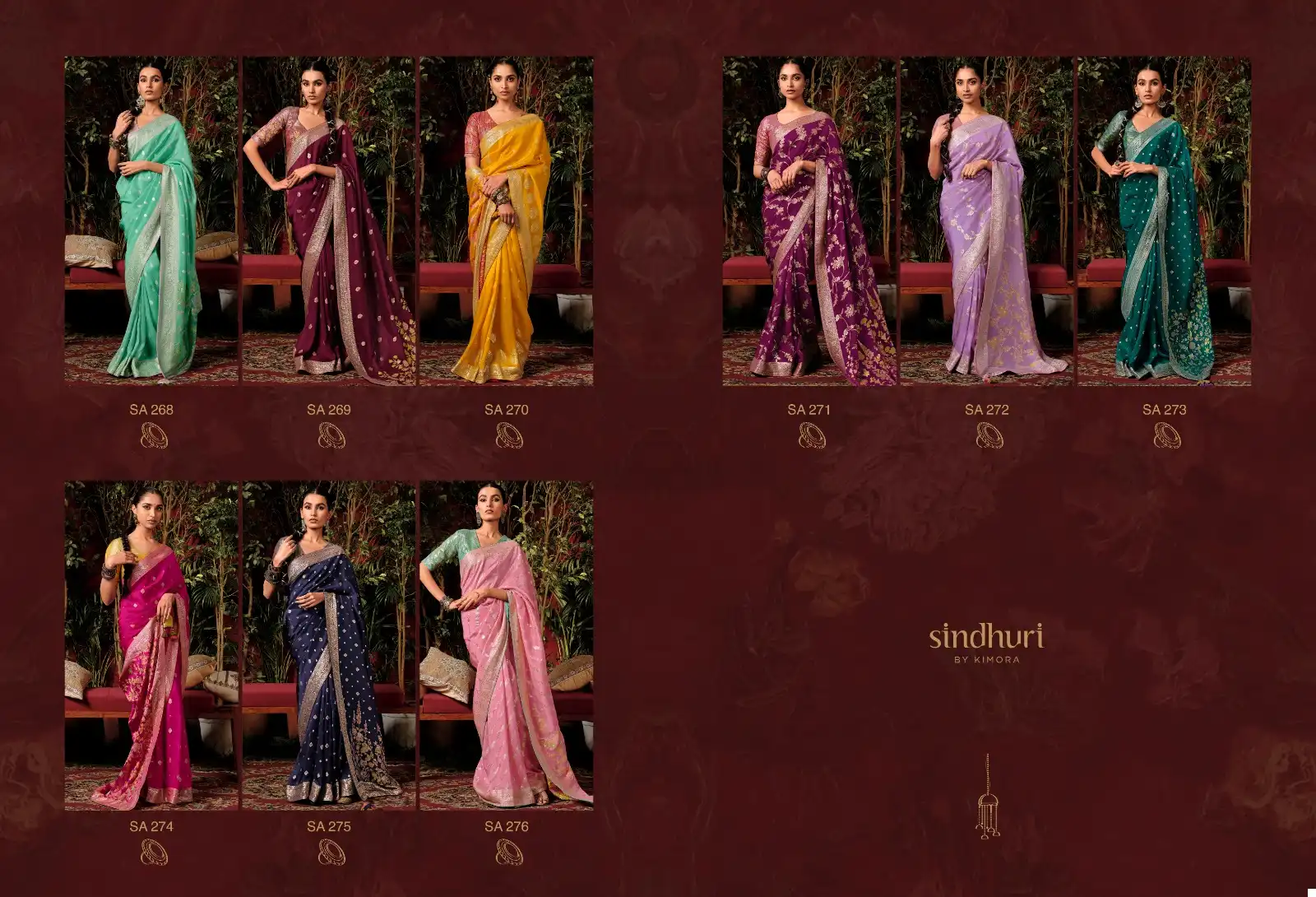 Kimora Anokhi Viscose Silk Wholesale Fancy Sarees Catalog — Wholesale Sarees, Kimora wholesale from Surat — view 10