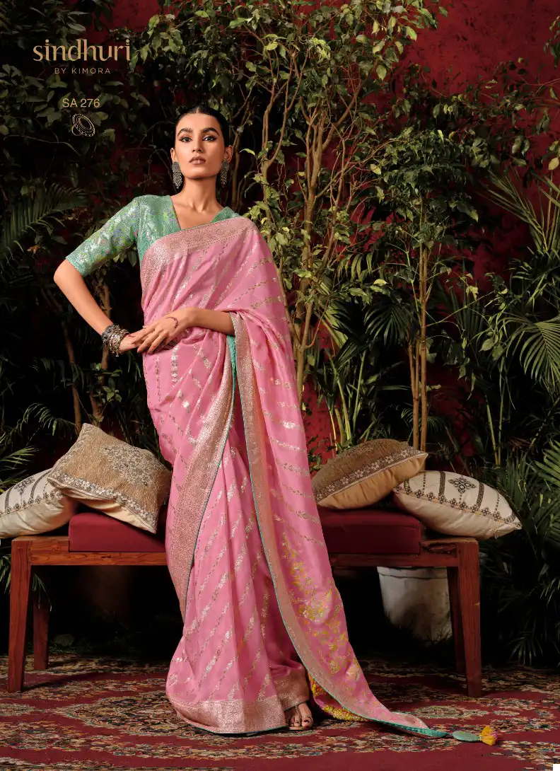 Kimora Anokhi Viscose Silk Wholesale Fancy Sarees Catalog — Wholesale Sarees, Kimora wholesale from Surat - Gallery Image 4