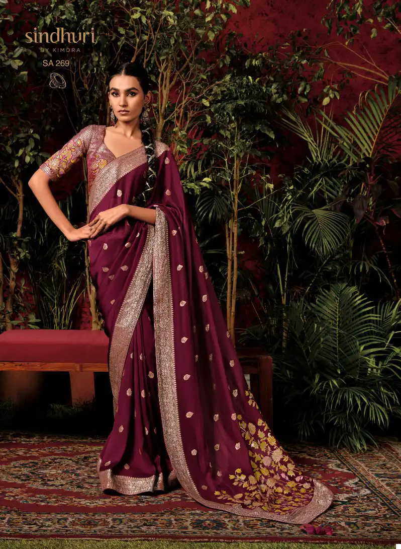 Kimora Anokhi Viscose Silk Wholesale Fancy Sarees Catalog — Wholesale Sarees, Kimora wholesale from Surat - Gallery Image 6