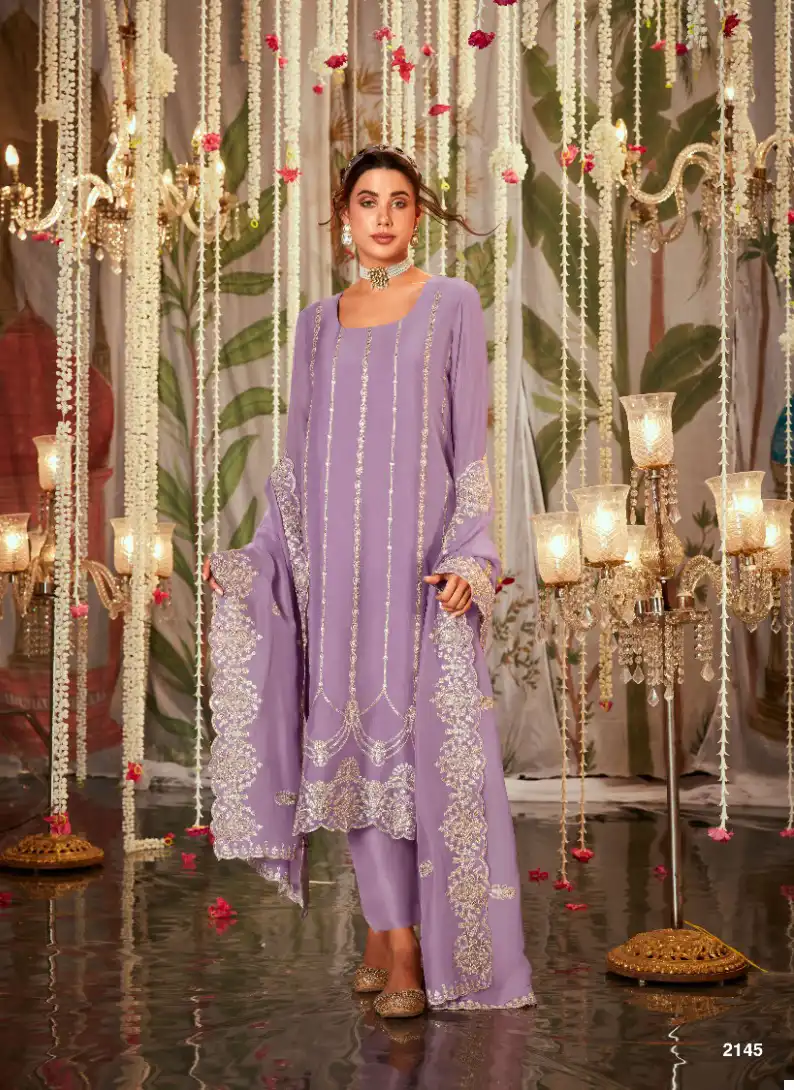 Kimora Itrh Pure Organza Wholesale Designer Salwar Suit Catalog — Wholesale Salwar Suits, MPA wholesale from Surat - Gallery Image 2