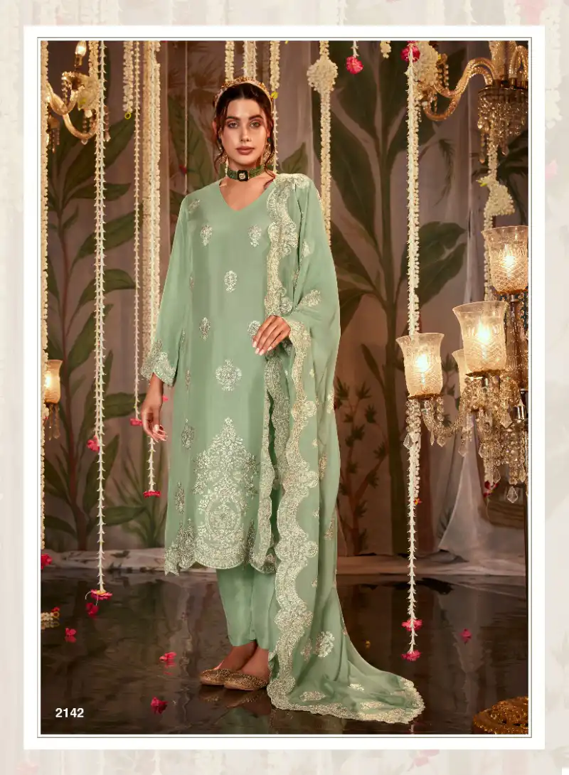 Kimora Itrh Pure Organza Wholesale Designer Salwar Suit Catalog — Wholesale Salwar Suits, MPA wholesale from Surat - Gallery Image 3
