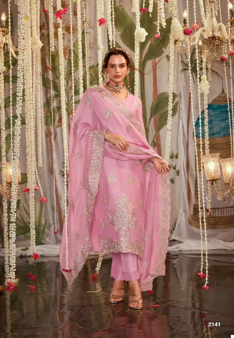 Kimora Itrh Pure Organza Wholesale Designer Salwar Suit Catalog — Wholesale Salwar Suits, MPA wholesale from Surat — view 4