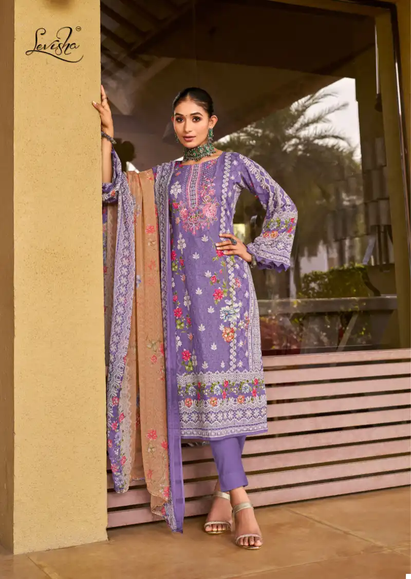 Levisha Shehnaz Cemric Cotton Pakistani Print Wholesale Pakistani Salwar Suit Catalog - Image 2