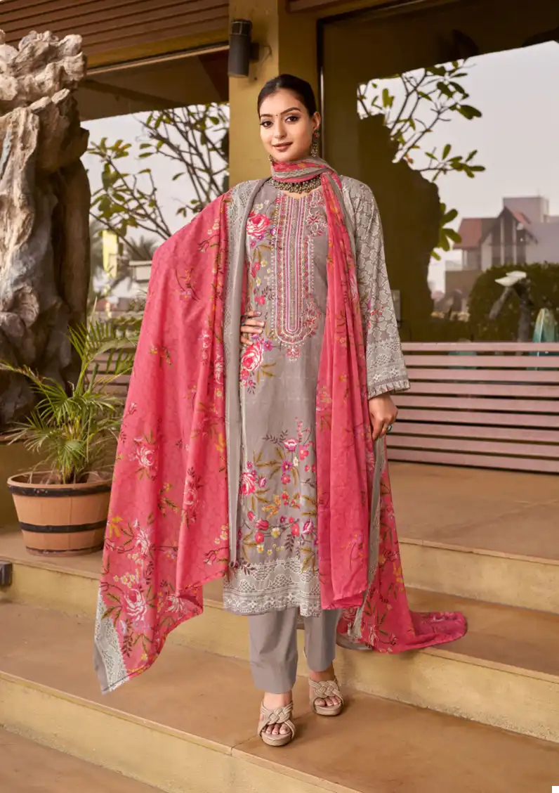Levisha Shehnaz Cemric Cotton Pakistani Print Wholesale Pakistani Salwar Suit Catalog - Image 3