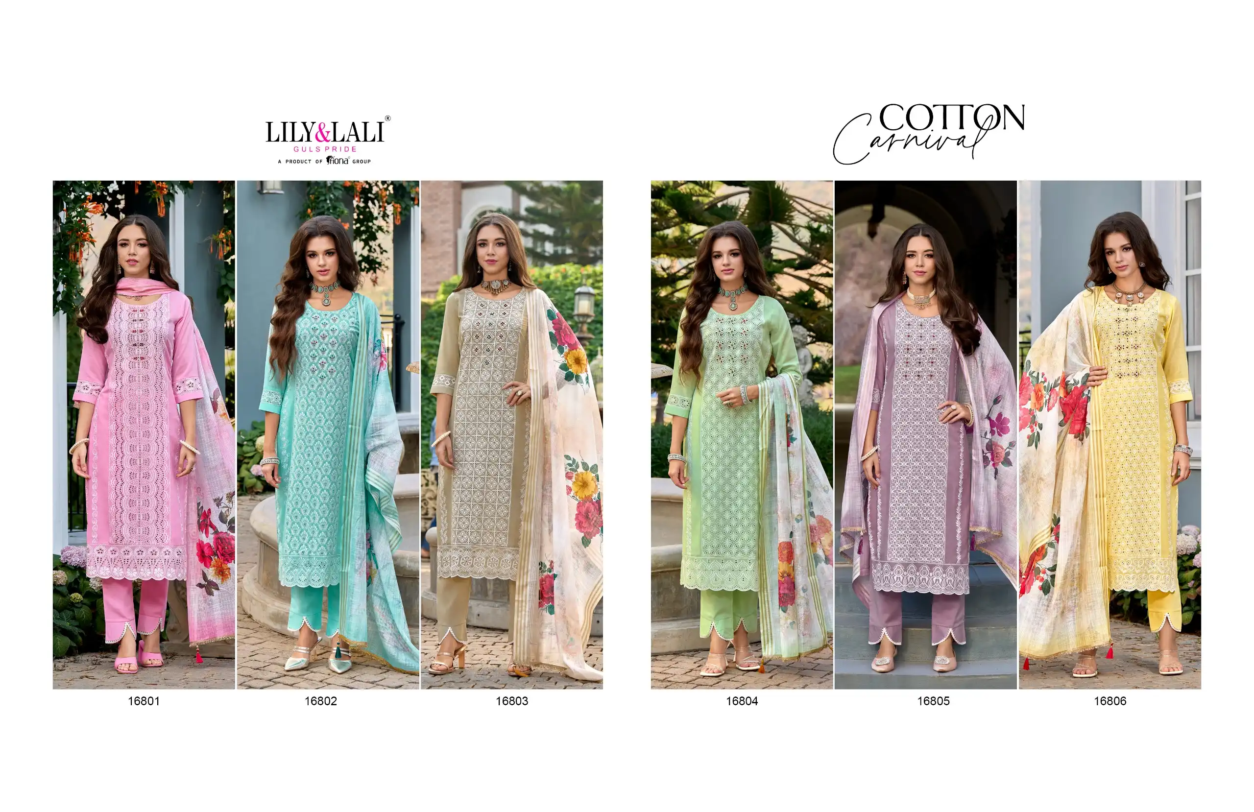 Lily & Lali Cotton Carnival Cambric Cotton With Cotton Lining Wholesale Readymade Salwar Suit Catalog - Image 7