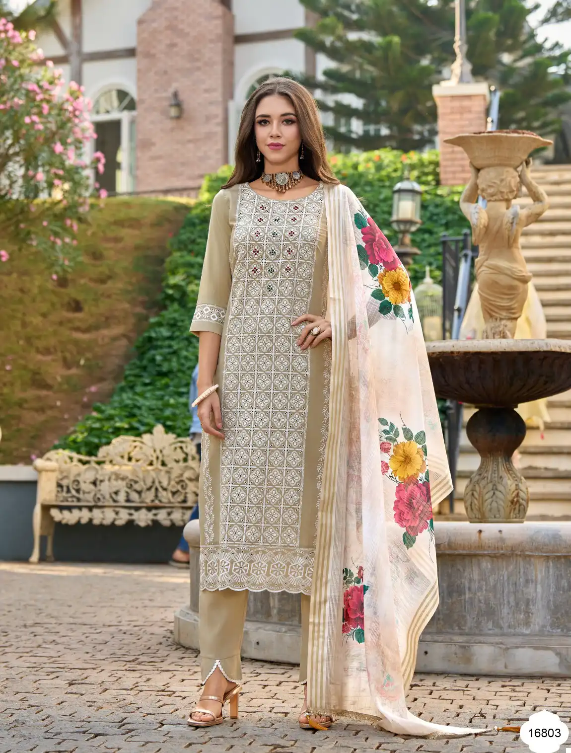 Lily & Lali Cotton Carnival Cambric Cotton With Cotton Lining Wholesale Readymade Salwar Suit Catalog - Image 3