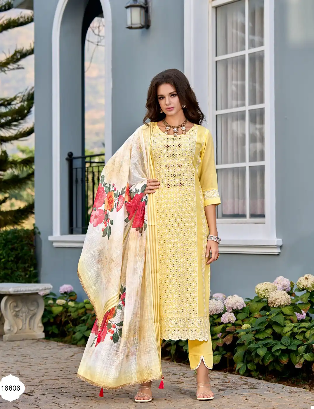 Lily & Lali Cotton Carnival Cambric Cotton With Cotton Lining Wholesale Readymade Salwar Suit Catalog - Image 6