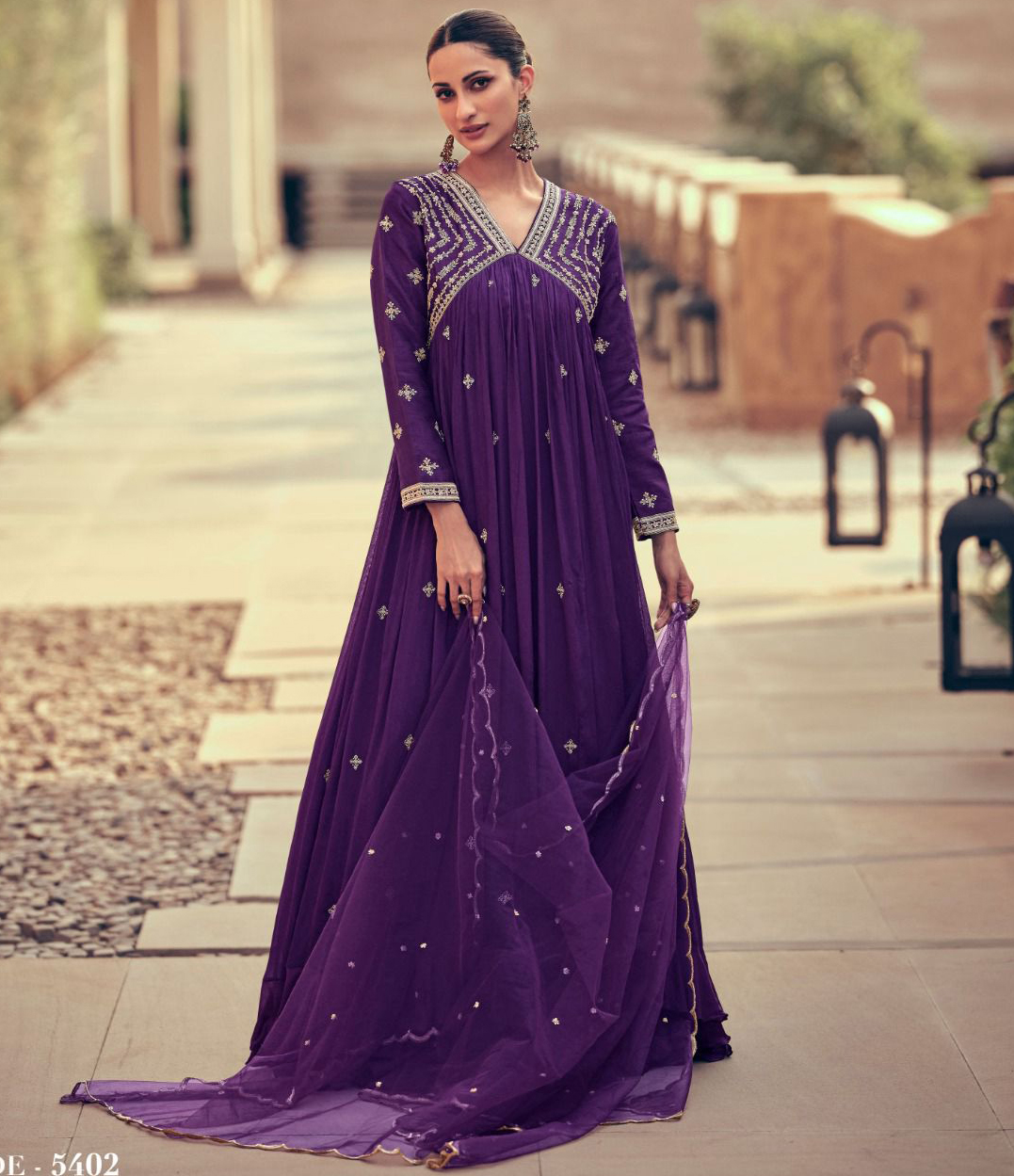 Sayuri Maskara Chinon Silk Wholesale Readymade Suits Catalog.