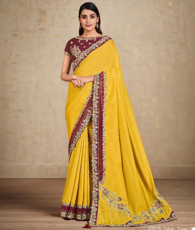 Mahotsav Alyona Organza Silk Seorgette Wholesale Designer Sarees Catalog