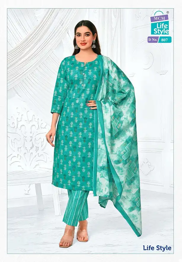 Mcm Lifestyle Vol 8 Pure Cotton Printed Wholesale Readymade Salwar Suit Catalog - Image 4