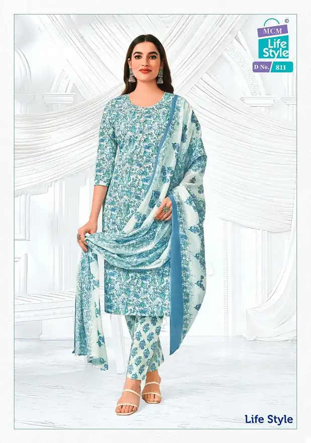 Mcm Lifestyle Vol 8 Pure Cotton Printed Wholesale Readymade Salwar Suit Catalog - Image 6