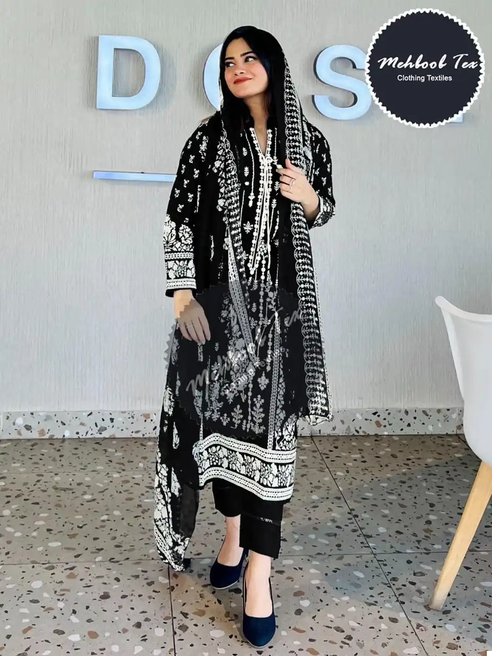 Mehboob Tex Design No 1109 Lawn Cotton Wholesale Pakistani Salwar Suit Catalog - Image 4