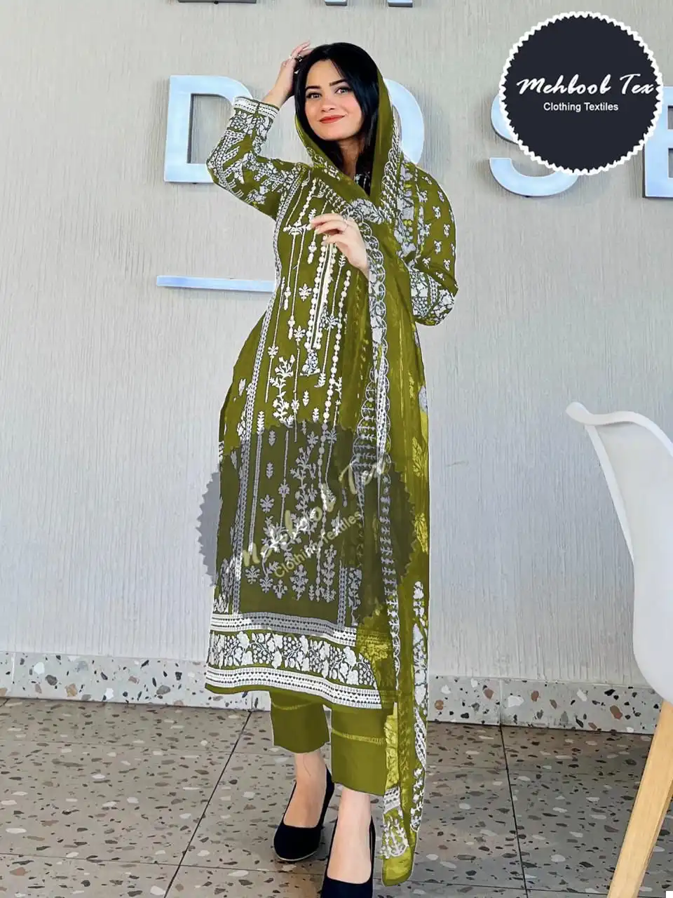Mehboob Tex Design No 1109 Lawn Cotton Wholesale Pakistani Salwar Suit Catalog - Image 6