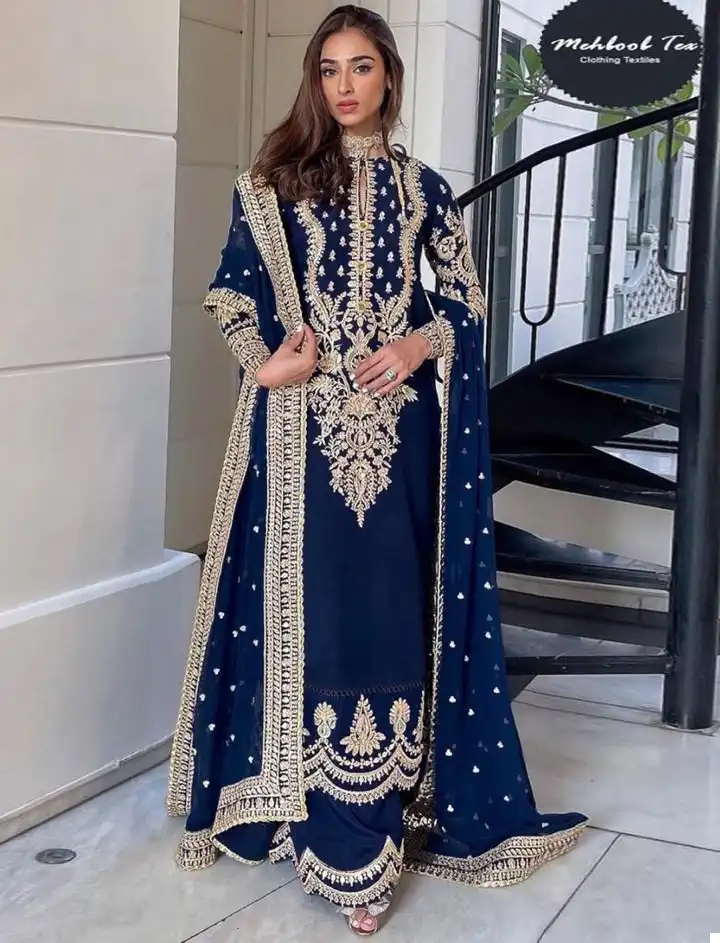 Mehboob Tex Dno 1274 Georgette Wholesale Pakistani Salwar Suit Catalog