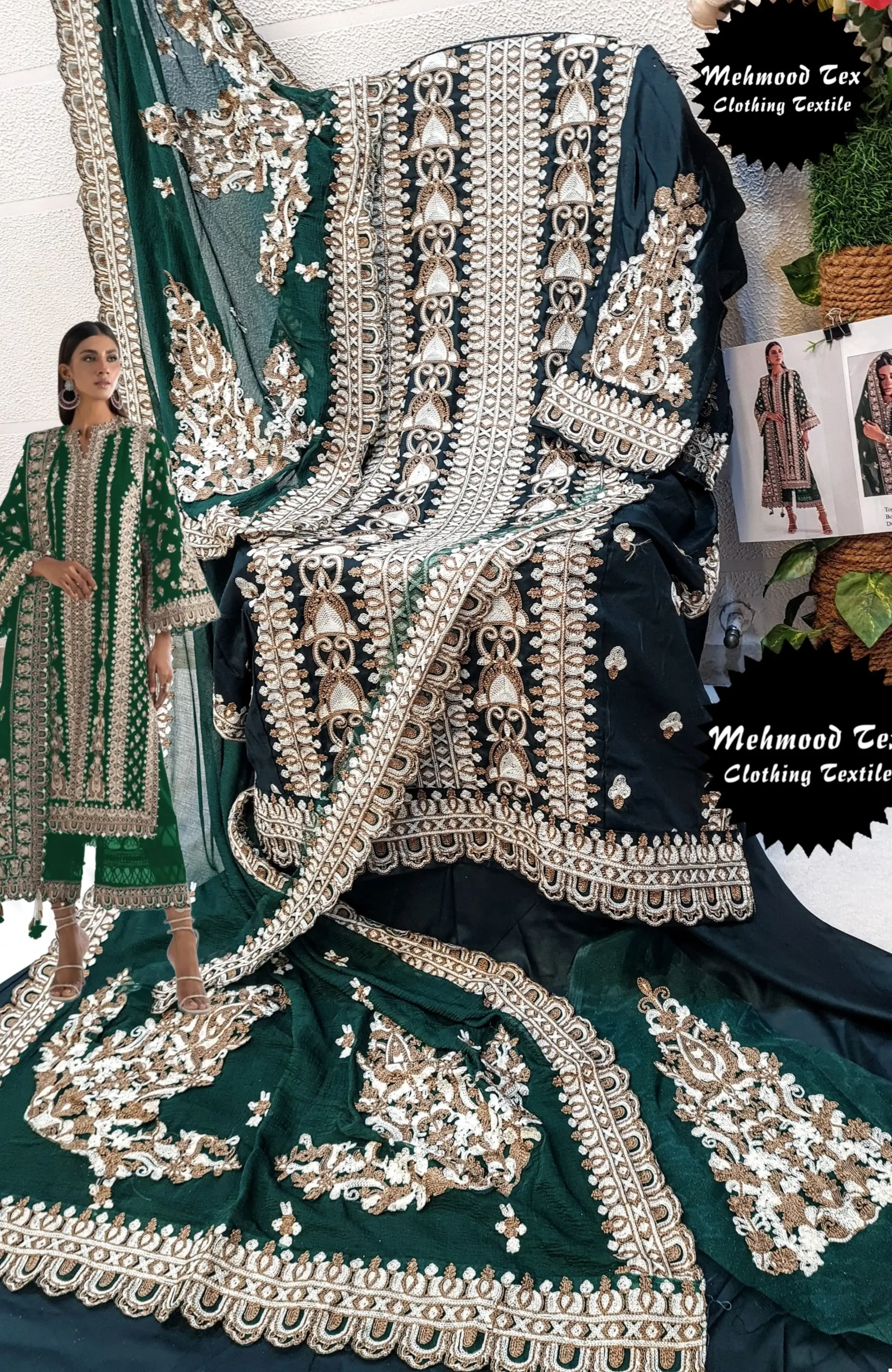 Mehmood Tex M 38 Rayon Cotton Wholesale Pakistani Salwar Suit Catalog - Image 2