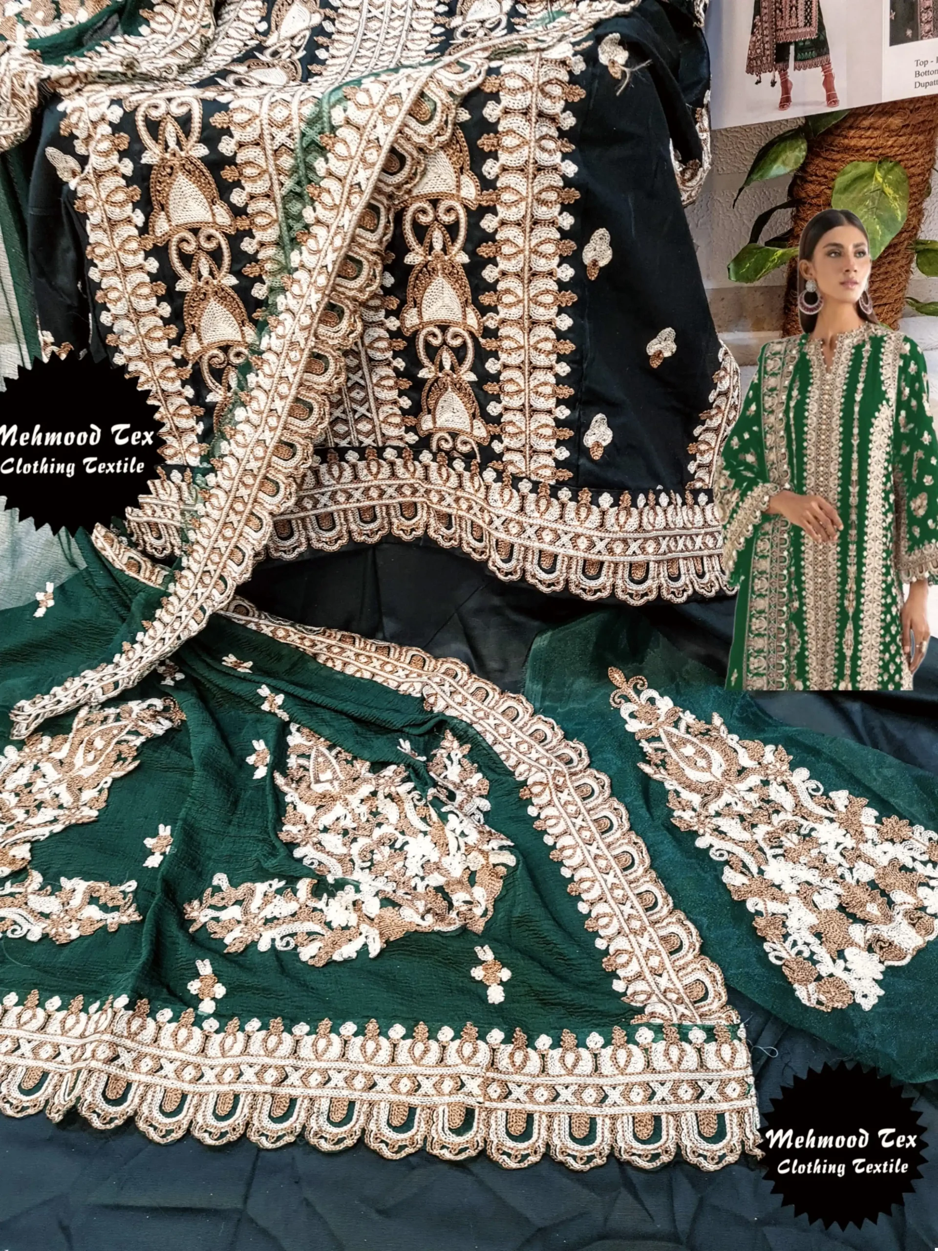 Mehmood Tex M 38 Rayon Cotton Wholesale Pakistani Salwar Suit Catalog - Image 12