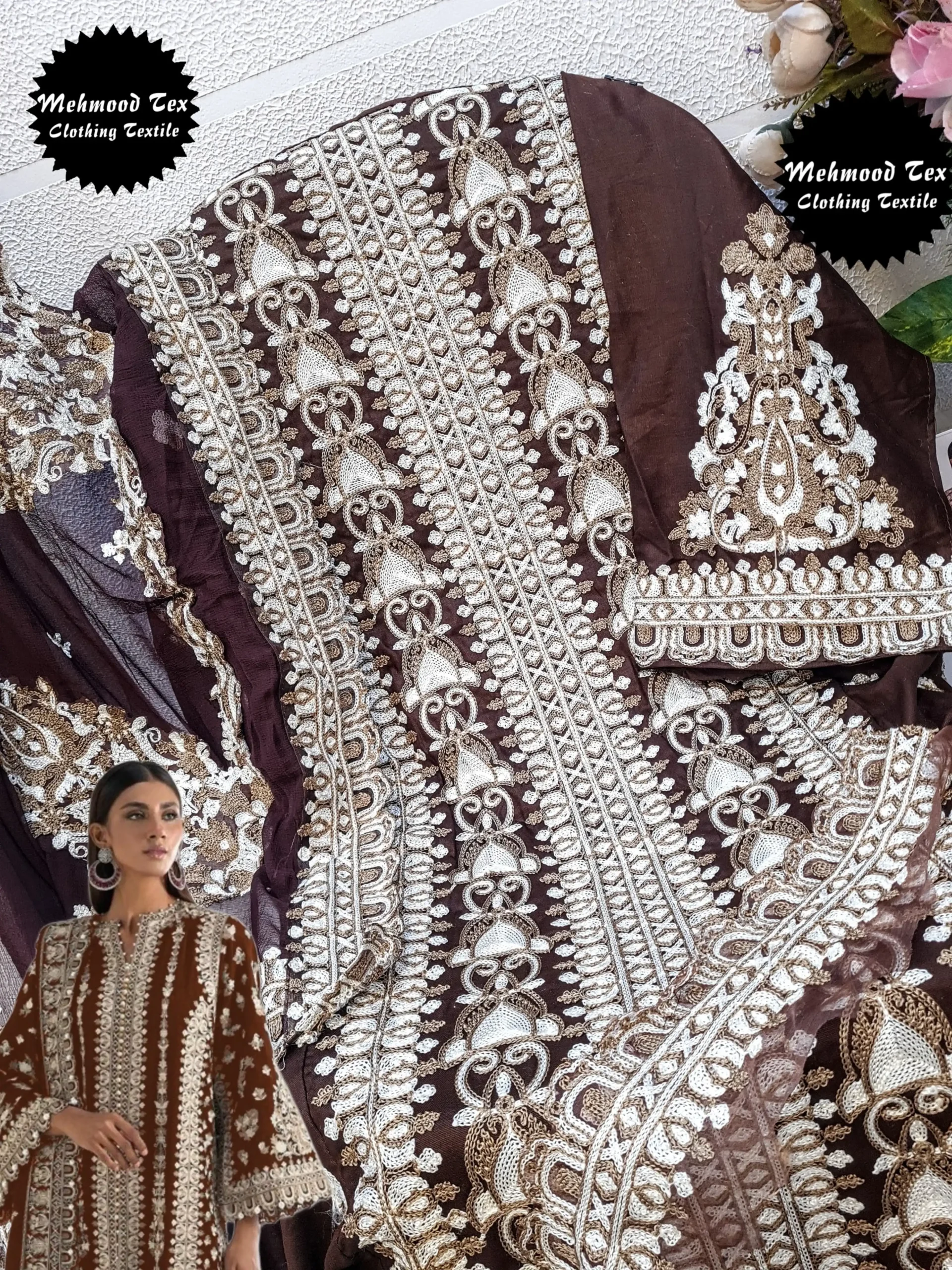 Mehmood Tex M 38 Rayon Cotton Wholesale Pakistani Salwar Suit Catalog - Image 5