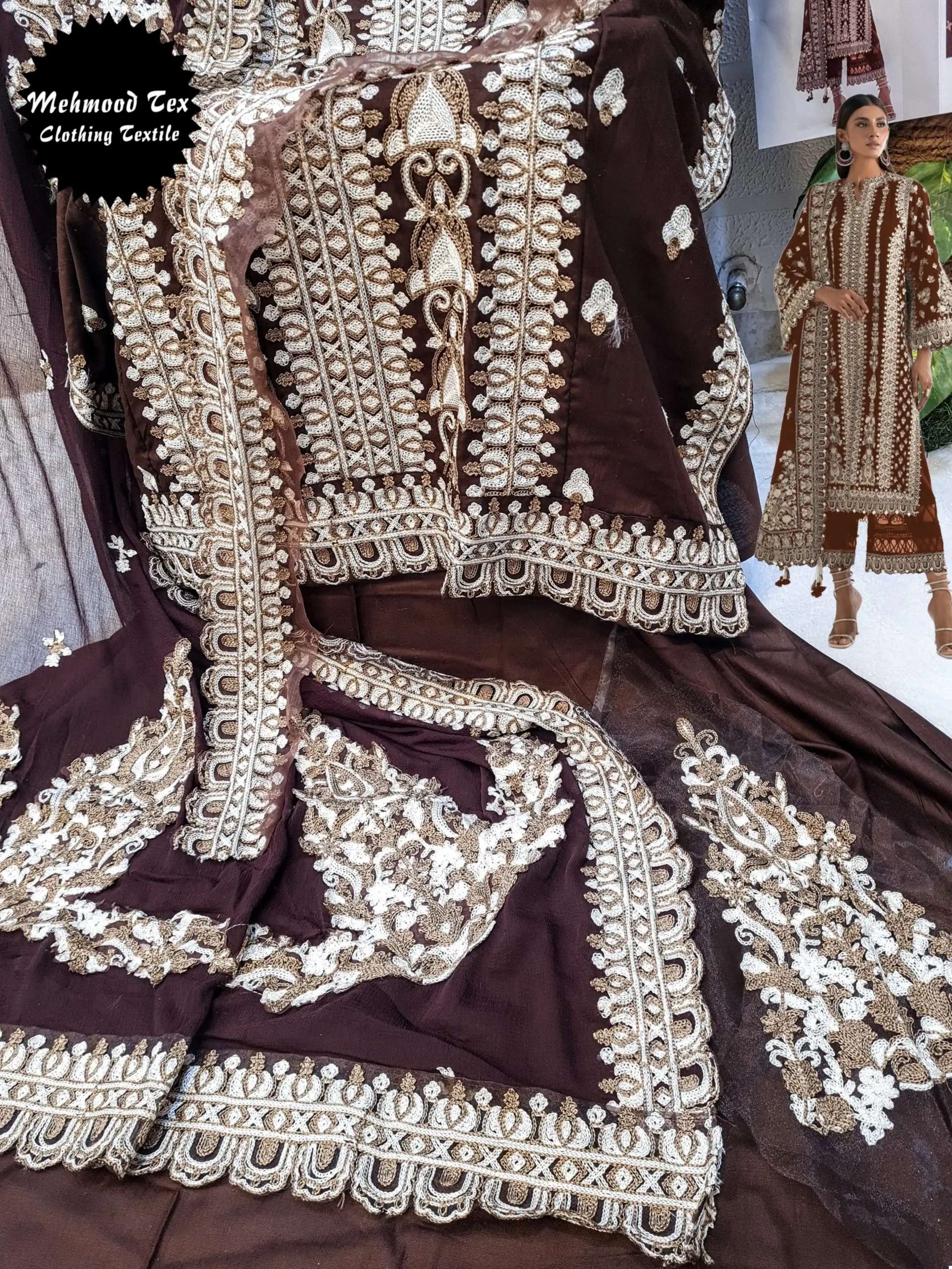 Mehmood Tex M 38 Rayon Cotton Wholesale Pakistani Salwar Suit Catalog - Image 8