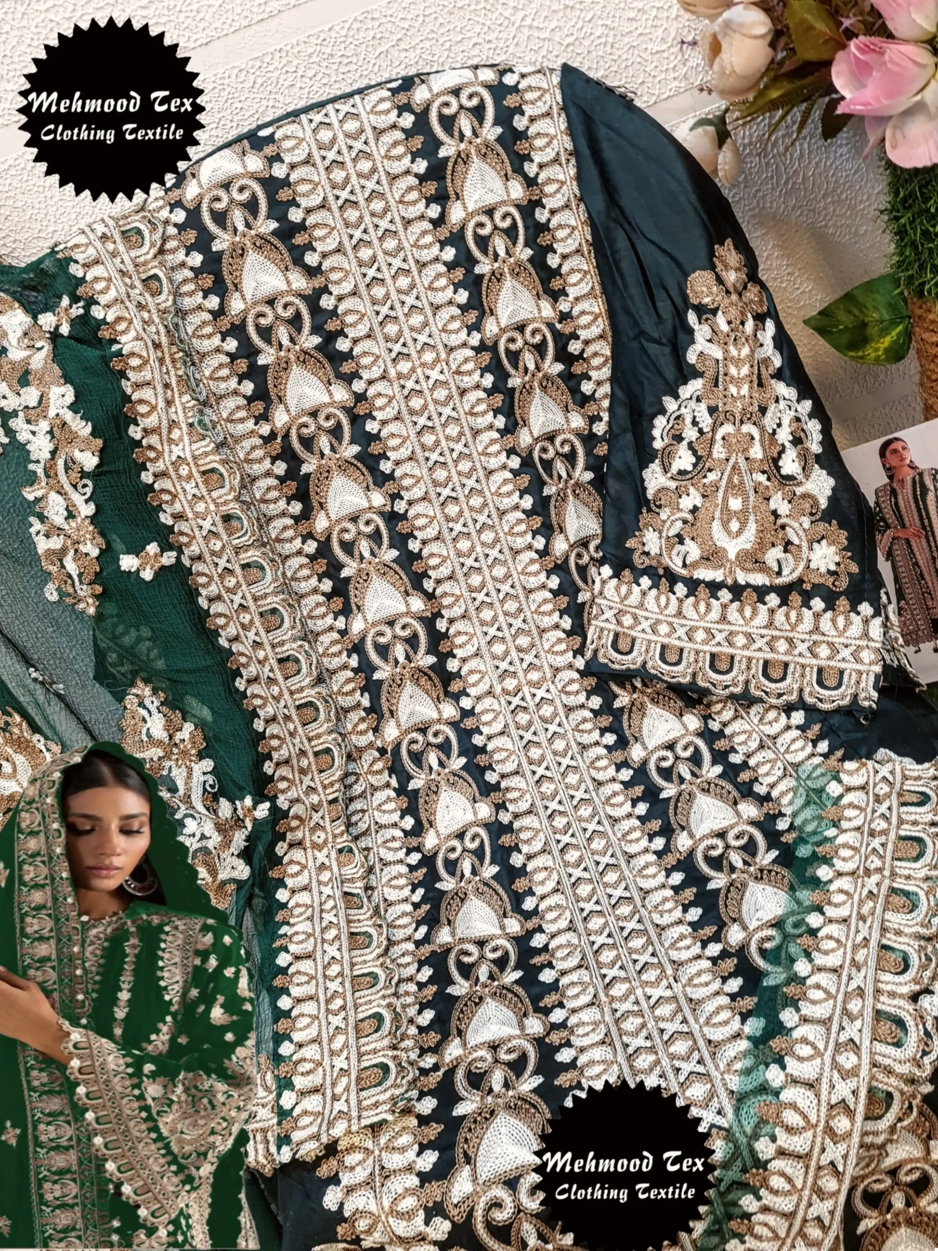 Mehmood Tex M 38 Rayon Cotton Wholesale Pakistani Salwar Suit Catalog - Image 9