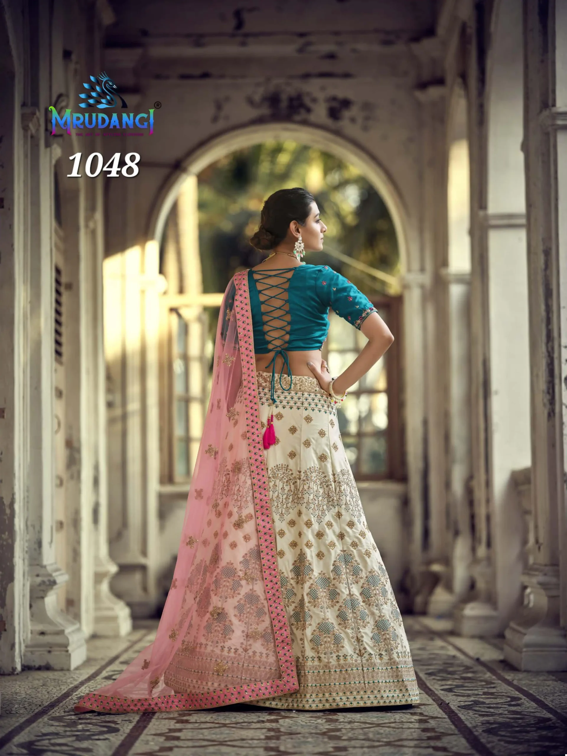Mrudangi Mayuri Malai Satin Wholesale Lehenga Catalog - Image 6