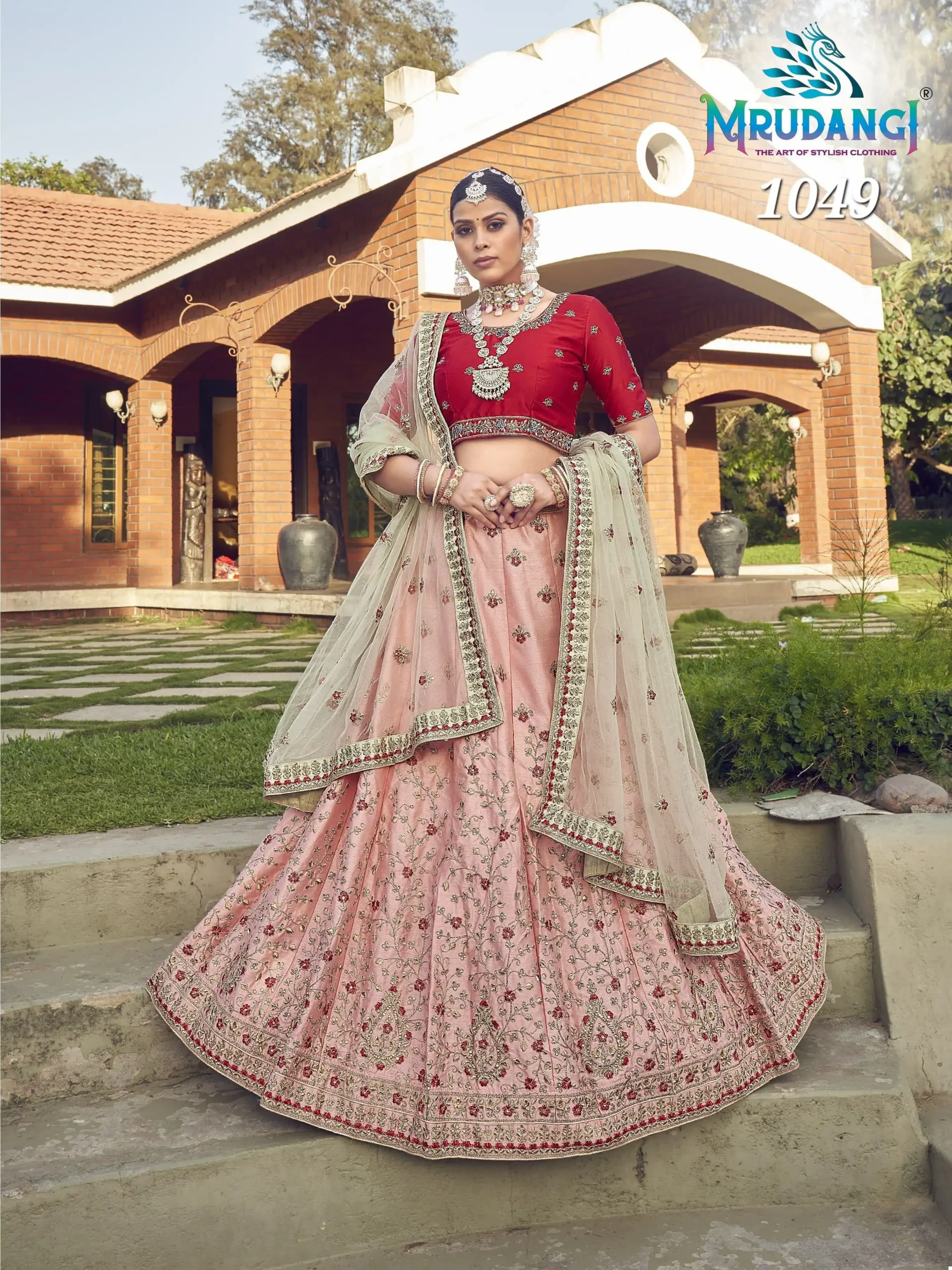 Mrudangi Mayuri Malai Satin Wholesale Lehenga Catalog - Image 8