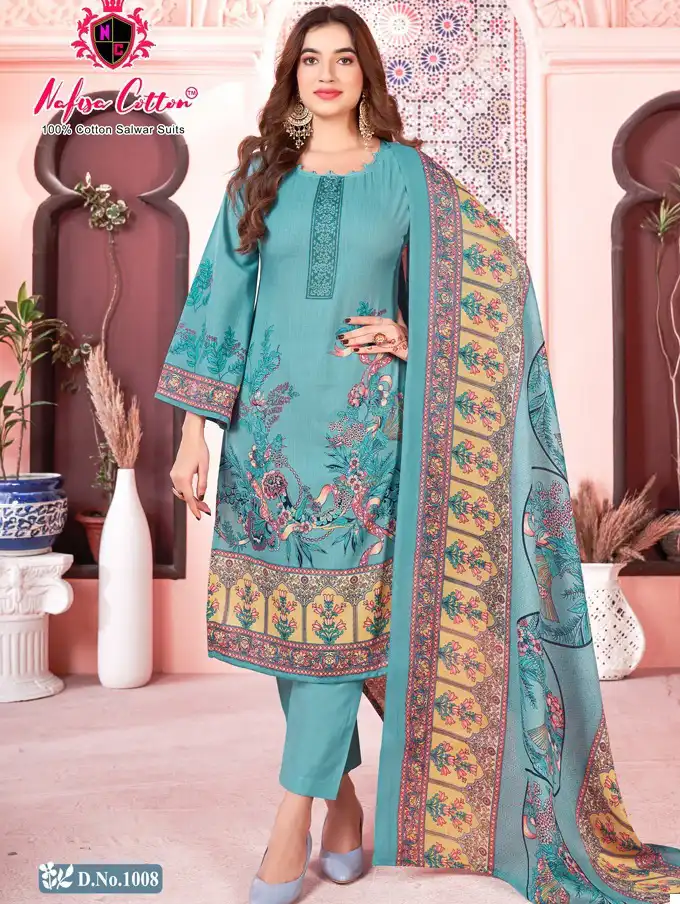 Nafisa Mahek Vol 1 Heavy Soft Cotton Wholesale Salwar Suit Catalog