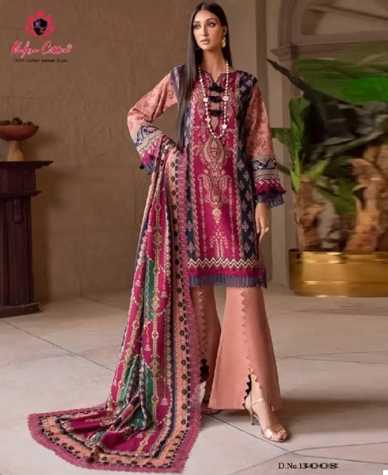 Nafisa Sahil Vol 13 Pure Cotton Printed Wholesale Pakistani Salwar Suit Catalog