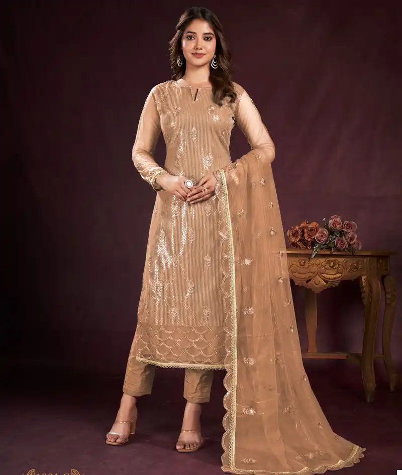 Narayani Fashion House Afiyah Colour'S Butterfly Net Wholesale Designer Salwar Suit Catalog