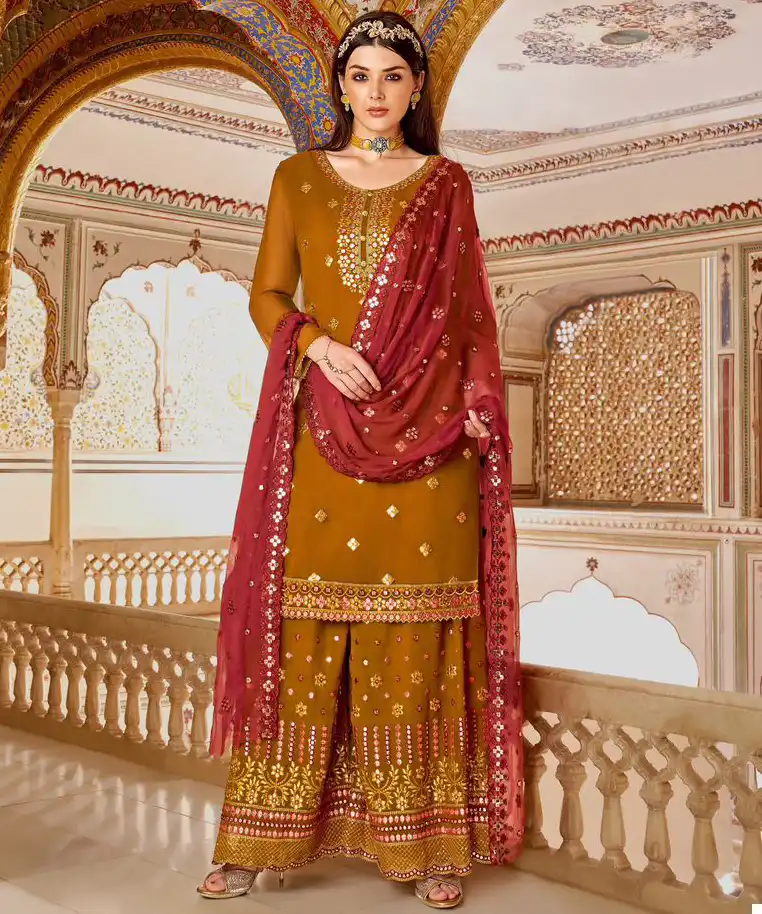 Nazneen Rayana Pure Viscose Georgette Wholesale Designer Readymade Salwar Suit Catalog