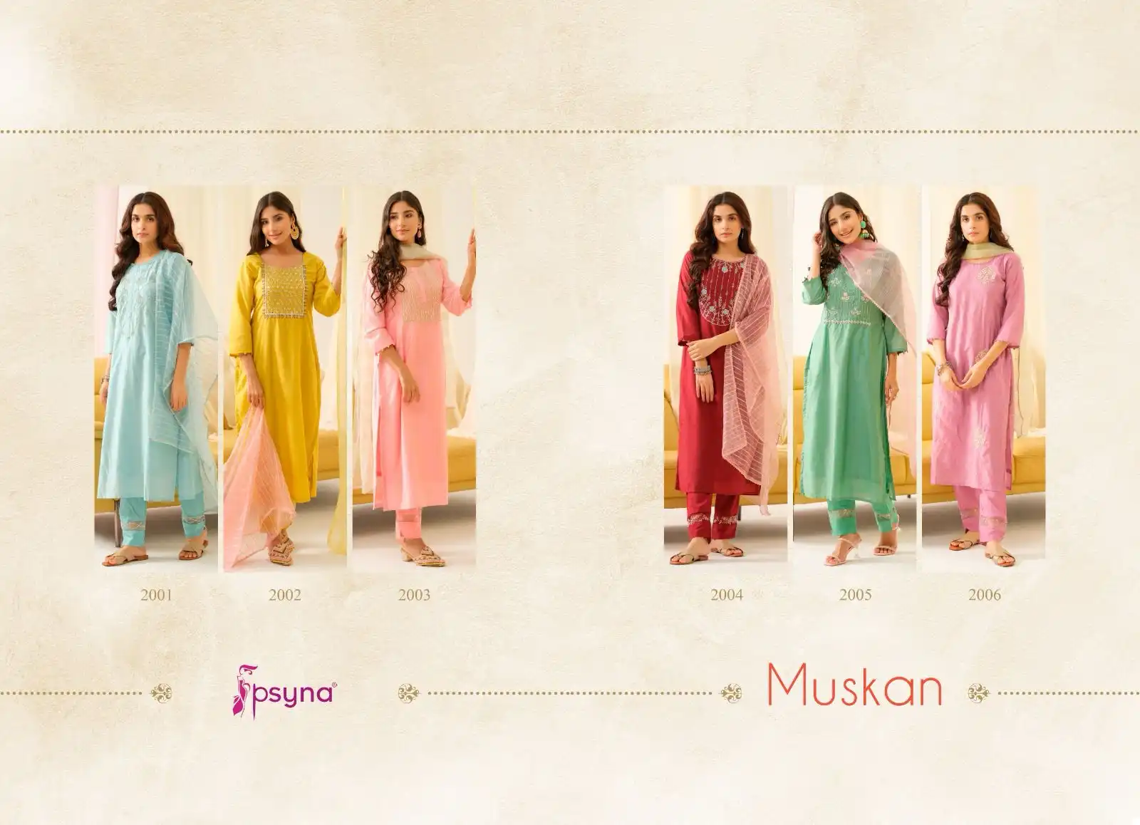 Psyna Muskan 2 Viscose Chanderi Wholesale Readymade Salwar Suit Catalog - Image 7