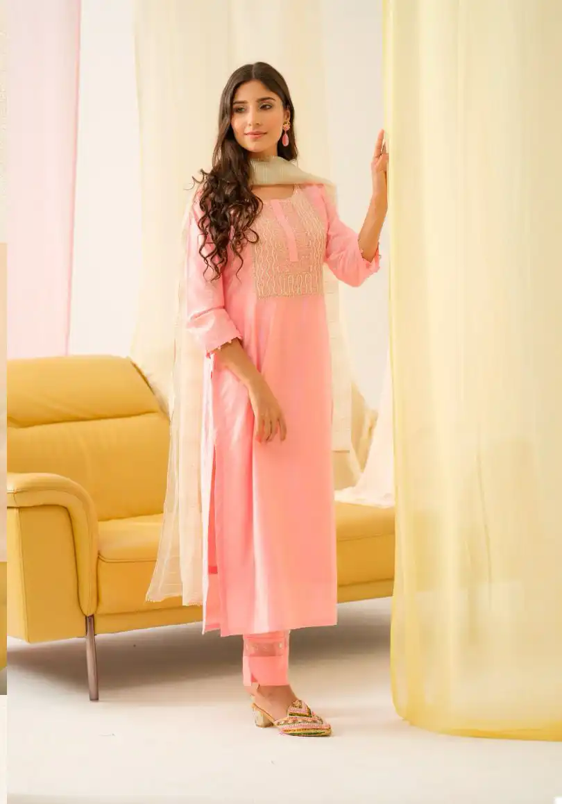 Psyna Muskan 2 Viscose Chanderi Wholesale Readymade Salwar Suit Catalog - Image 2