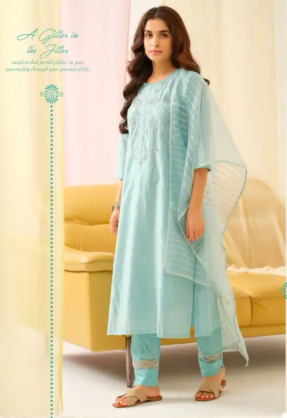 Psyna Muskan 2 Viscose Chanderi Wholesale Readymade Salwar Suit Catalog - Image 3